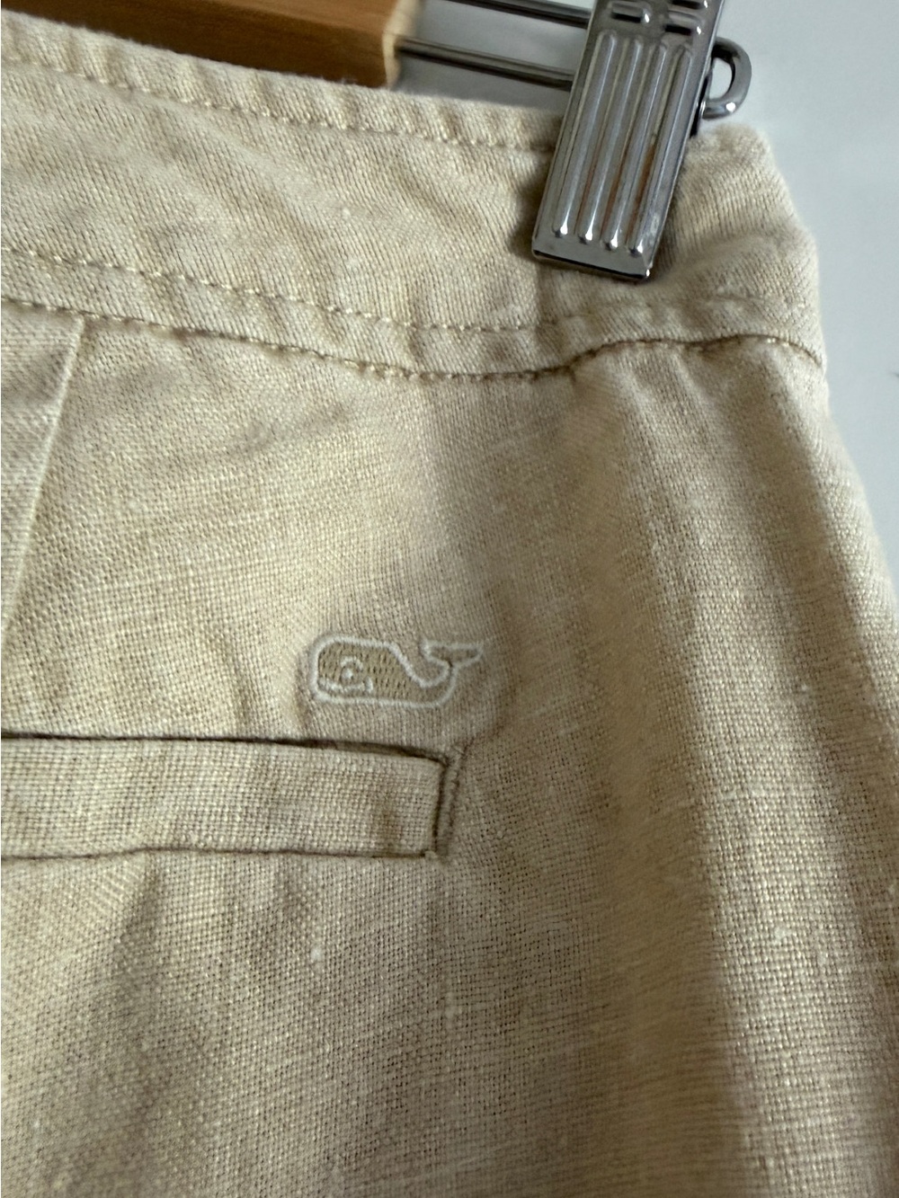 Vineyard Vines Tan Linen Pants